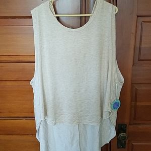 Oatmeal hooded swimsuit cover up